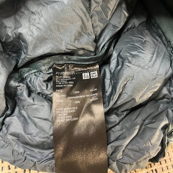 Uniqlo Ultra Light Down Jacket Blue – Size Small – Packable Lightweight Puffer - Picture 5 of 9